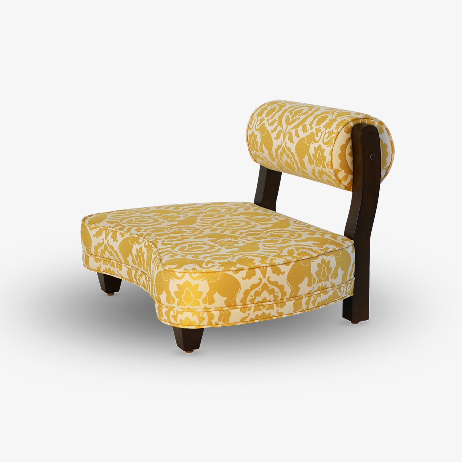 The Rama Meditation Chair in Sunshower Happy Elephants Fabric.