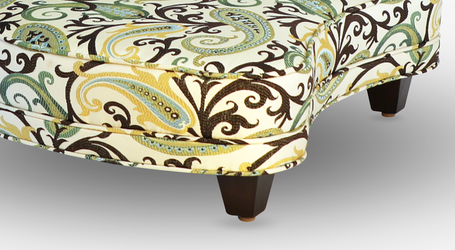 The tapered legs of The Rama Meditation Chair